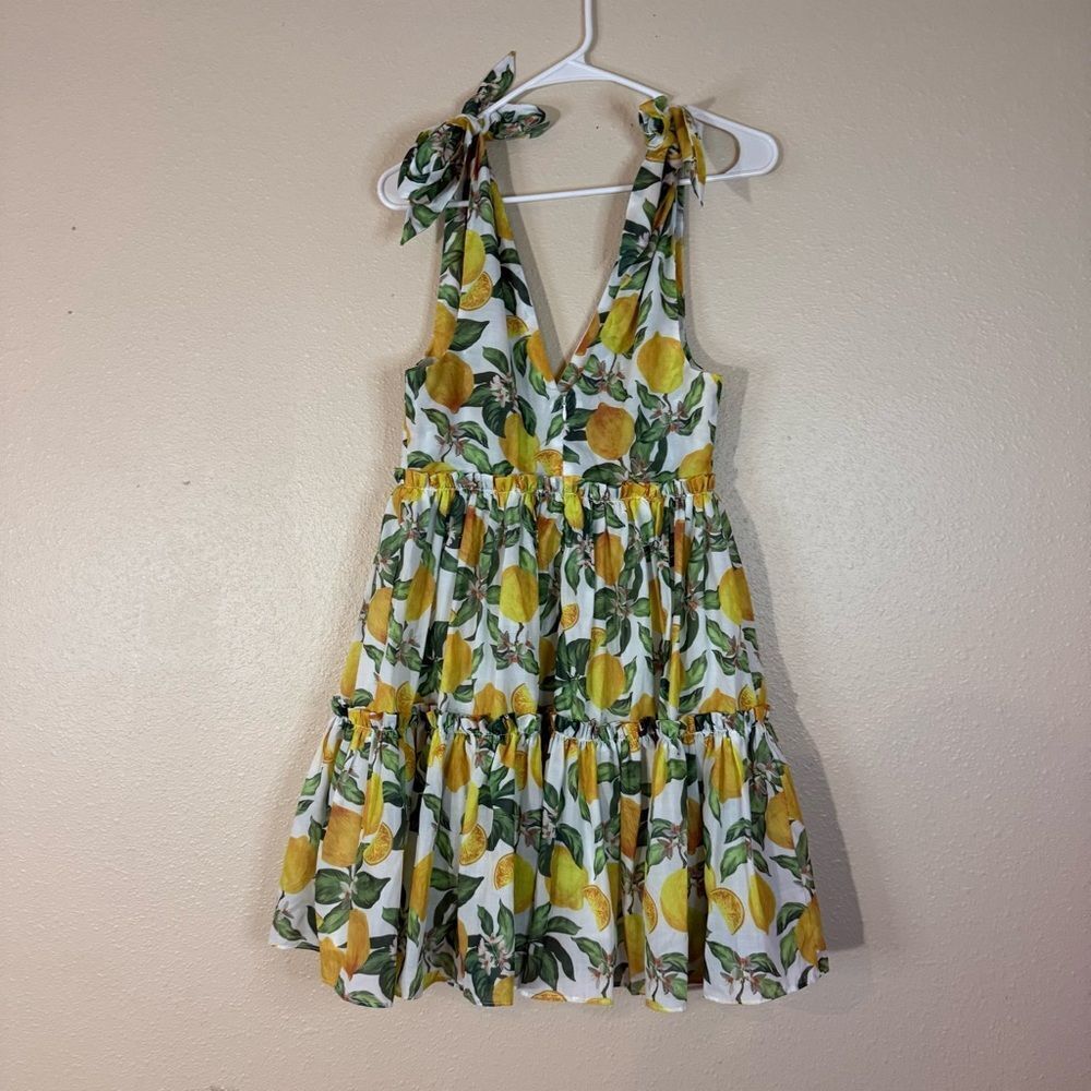 English Factory Lemon Print Mini Dress NWT - Picture 8 of 8